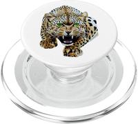 Bold Leopard Wildlife Jungle Vibes, arte vintage con stampa leopardata PopSockets PopGrip per MagSafe