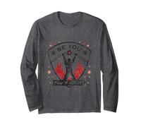 Bold Liberation Graphic con Be You Empowerment Citazione Maglia a Manica