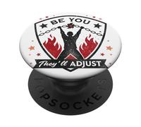 Bold Liberation Graphic con Be You Empowerment Citazione PopSockets PopGrip Adesivo