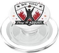 Bold Liberation Graphic con Be You Empowerment Citazione PopSockets PopGrip per MagSafe
