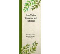 Bold Line Low Vision Everyday Notebook | 4.25 x 10.5 Inches Compact Size | Extra Wide Ruled | 100 Pages: Low Vision Notebook Bold Lines | Low Vision Paper Notebook for Everyday use