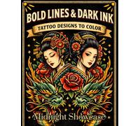 Bold Lines & Dark Ink: Tattoo Designs to Color