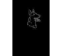 Bold & Loyal: Belgian Malinois Hardcover Lined Journal: 6×9 Glossy Black Notebook with 200 Lined Pages for Writing, Notes, and Dog Lovers