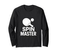 Bold Ping Pong Spin Master Graphic - Icona Minimal Sport Maglia a Manica