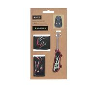 BOLD Set di ciondoli e toppe con chiusura a scatto (2 pezzi)/BOLD Match School Patches Set Skater