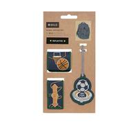 BOLD Set di ciondoli e toppe con chiusura a scatto (2 pezzi)/BOLD Match School Patches Set Sport