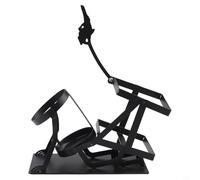 Bold Steampunk Skull Bottle Stand per esporre vino e liquori duri con bordo industriale e stabilità (è nero)