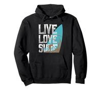 Bold Surfer Lifestyle Design Felpa con Cappuccio