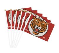 Bold Tiger Des Print Facilitazione Portatile Bandiera leggera Parata Home Decor Eventi Uso Versatile