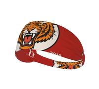 Bold Tiger Des Printing - Fascia elastica unisex con stampa di tigre, ideale come regalo per amici amanti dello sport, famiglia