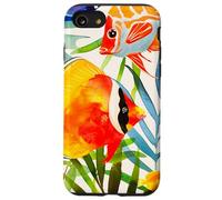 Bold Tropical Fish Patter per gli appassionati di acquari e arte della natura Custodia per iPhone SE (2020) / 7/8
