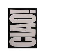 Bold Typography Poster Monochrome Hello and Goodbye Art Canvas Wall Print for Modern Home(Unframed,16x24inch(40x60cm))