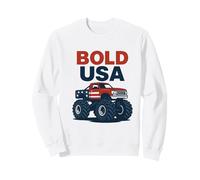 Bold USA Monster Truck Design Felpa