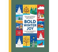 Bold Winter Joy: Large-Print Coloring Book for Stress Relief: Winter Scenes with Bold Lines and Simple Designs for Kids, Adults, and Seniors