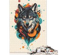 Bold Wolf Portrait Poster Stunning Gift for Nature And Adventure Lovers Puzzle Impossible 1000 Pezzi Decorazione Per La Casa. Giochi Rilassamento E Intelligence Per Adulti E Bambini Da 12 Anni 1000