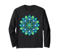 Bold Zen Mandala T-Shirt da Donna - Intricate DOT Art Tee Maglia a Manica