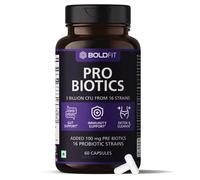 Boldfit Probiotics 5 miliardi di CFU uomo e donna con 16 ceppi 60 tappi Veg