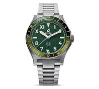 BOLDR GMT SERENGITI Automatico Acciaio Verde Alluminio Zaffiro Orologio Uomo