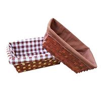 BOLDRINI Cestino PORTAPANE CPN05 Rettangolare Foderato CM.28X18X9h