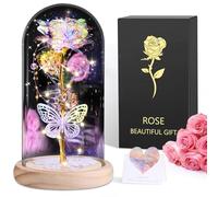 BOLEi Rosa Eterna Regalo Donna, LED Rosa Stabilizzata(1 Rosa Galaxy)