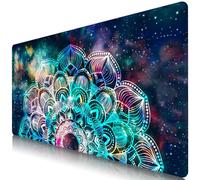 BOLELAW Tappetino per mouse XL 800 × 400 mm, tappetino per mouse da gioco, con cuciture resistenti e base in gomma antiscivolo, per PC, ufficio, MacBook, laptop, gaming, colore: mandala