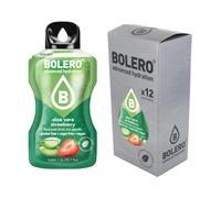 Bolero 12 Bustine Monodose da 3 gr. Gusto Aloe Vera Fragola Strawberry, Drink Bevanda Istantanea - 12 x 3g
