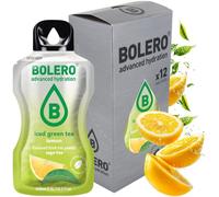 Bolero 12 Bustine Monodose da 3 gr. Gusto Iced Green Tea Lemon, Drink Bevanda Istantanea Tè Verde Limone - 12 x 3g