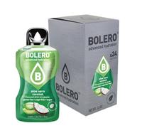 Bolero ALOE VERA COCONUT 24 x 3 g | succo in polvere senza zucchero, addolcito con stevia + vitamina C | adatto per bambini, atleti e diabetici | senza glutine e vegano | il gusto delle bacche miste