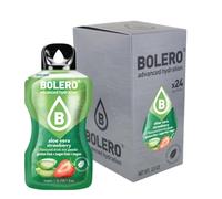 bolero Bolero ALOE VERA FRAGOLA 24x3g | Succo in polvere senza zucchero, addolcito con stevia + vitamina C | adatto a bambini e diabetici | senza glutine e vegan friendly | il gusto dei frutti di bos