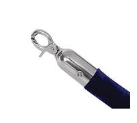 Bolero CB511 - Barriera per corda, lunghezza sistema, 1600mm, Blu con estremità argentate, 1