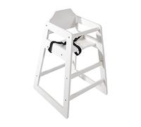 Bolero dl833 Seggiolone in legno, bianco anticato
