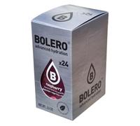 Bolero Drink 24 Bustine 3 gr grammi Sticks Frutta Preparato Polvere Solubile Per Bevanda Fresca in Acqua Prodotto, 72 grammi dolcificato alla stevia (Raspberry - Lampone)