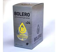 Bolero Drink 24 Bustine 3 gr grammi Sticks Frutta Preparato Polvere Solubile Per Bevanda Fresca in Acqua Prodotto, 72 grammi dolcificato alla stevia (Ice Tea Lemon)