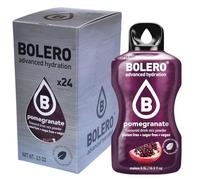 Bolero Drink 24 Bustine 3 gr grammi Sticks Frutta Preparato Polvere Solubile Per Bevanda Fresca in Acqua Prodotto, 72 grammi dolcificato alla stevia (Pomegranate)