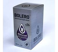 Bolero Drink 24 Bustine 3 gr grammi Sticks Frutta Preparato Polvere Solubile Per Bevanda Fresca in Acqua Prodotto, 72 grammi dolcificato alla stevia (Blackcurrant)