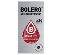 Bolero Drink 24 Bustine 3 gr grammi Sticks Frutta Preparato Polvere Solubile Per Bevanda Fresca in Acqua Prodotto, 72 grammi dolcificato alla stevia (Banana & Strawberry)