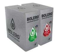 BOLERO Drink bevanda dietetica bustine 9g - 24x apple + 24x Strawberry