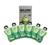 Bolero Drink da 24 Bustine 3 grammi ALOE VERA MIX 3 gr Gusti Diversi alla Frutta Preparato Polvere Solubile Bevanda Fresca in Acqua,144 grammi dolcificato stevia,0.14 kg