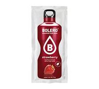 BOLERO Drinks 24 bustine da 9 grammi gusto STROWBERRY - Preparato istantaneo per Bevande con Stevia e Vitamina C e Senza Zucchero