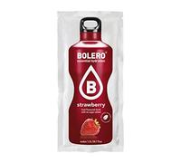BOLERO Drinks 48 bustine da 9 grammi gusto STROWBERRY - Preparato istantaneo per Bevande con Stevia e Vitamina C e Senza Zucchero