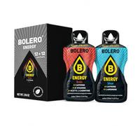 Bolero Energy 12 Cola + 12 Blue, Bustine Monodose da 7 gr - Bevanda Energetica Istantanea Pre Workout Gusto Kola e Blu (24 totali)