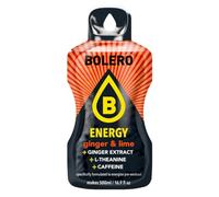 Bolero Energy Ginger & Lime 14 g x 12 Beutel | Sugar-Free Powder Drink | Vegan & Gluten-Free | For Active Lifestyles