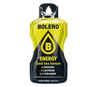 Bolero Energy Iced Tea Lemon 14 g x 12 Beutel | Sugar-Free Powder Drink | Vegan & Gluten-Free | For Active Lifestyles