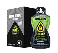 Bolero Energy Kiwi, Lime & Cucumber 7 g x 12 Beutel | Sugar-Free Powder Drink | Vegan & Gluten-Free | For Active Lifestyles