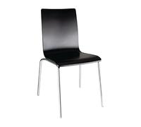 Bolero GR345 nero quadrato lato della sedia (confezione da 4)