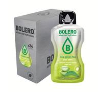 Bolero ICED GREEN TEA ALOE VERA 24x8g | Saftpulver ohne Zucker, gesüßt mit Stevia + Vitamin C | geeignet für Kinder, Sportler und Diabetiker | glutenfrei und veganfreundlich