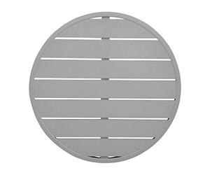 Bolero Piano tavolo in alluminio grigio chiaro - 580mm rotondo