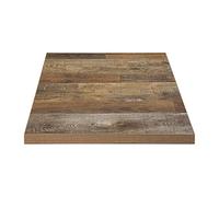 Bolero Plateau de Table Carré 700 mm - Effet Bois Vielli