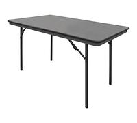 Bolero Sedia in rovere con schienale incrociato metallo color sabbia ABS 4 piedi, grigio, dimensioni: 750 (H) x 1220 (L) x 610 (P) mm, tavolo mobile interno ed esterno, GC594