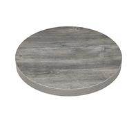 Bolero Tavolo rotondo in melamina pre-forato in legno di frassino - 600 mm
